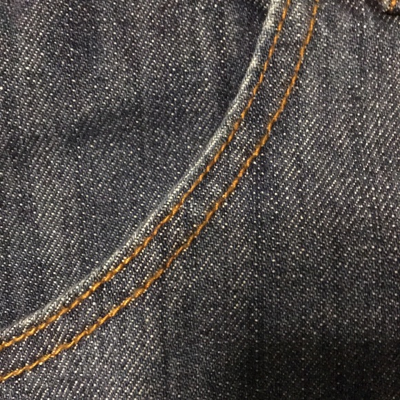 F21 Denim Jean A line Mini Skirt Zip Front O Ring XL 12 - Picture 11 of 11